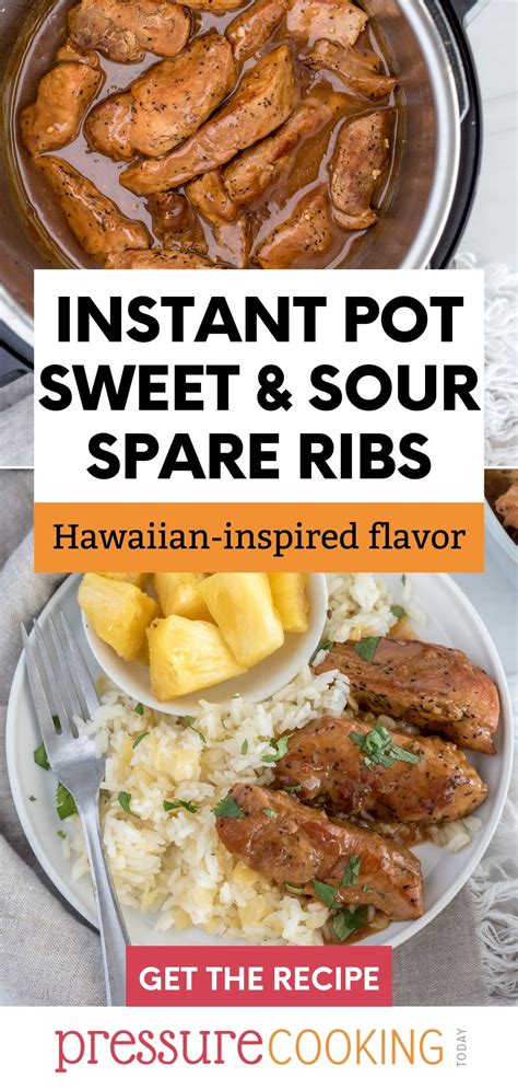 Hawaiian Sweet And Sour Country Style Ribs Instant Pot Recipe