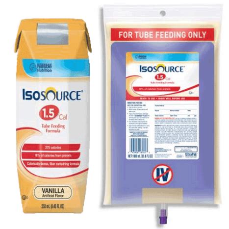 Novartis Isosource 1 5 Cal Tube Feeding Formula Unflavored 250 ML