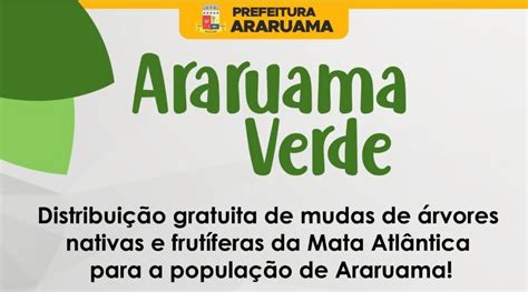 Araruama Vai Realizar A Distribui O Gratuita De Mudas Nativas Aos