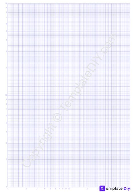 Semi Log Graph Paper Grid Paper Printable Template In Pdf