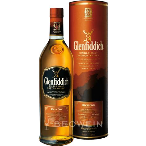 Glenfiddich Years Rich Oak L Whisky Beowein Mail Order