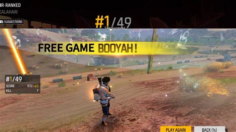 BOOYAH Moments On Free Fire Game YouTube