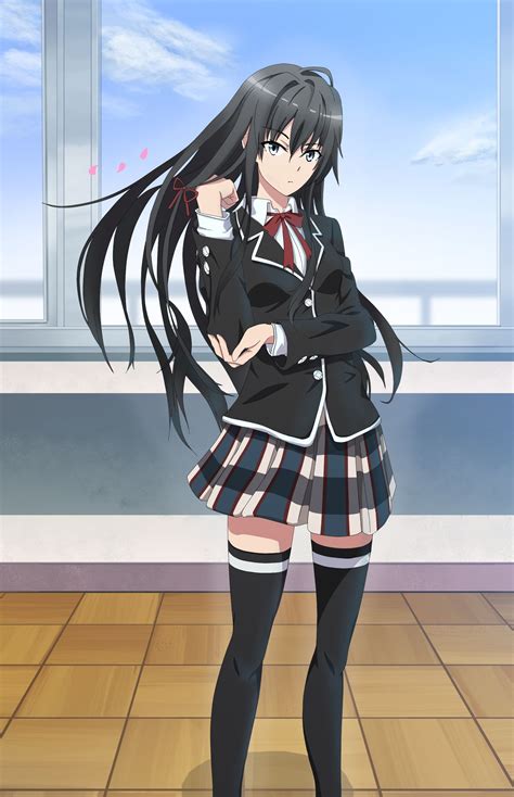 Yahari Ore No Seishun Yukino Yukinoshita Gadis Anime Kawaii Gadis