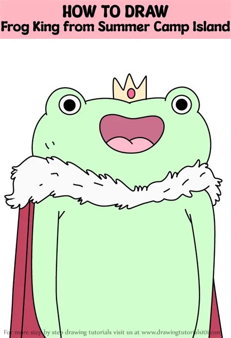 How To Draw Frog King From Summer Camp Island Summer Camp Island Step