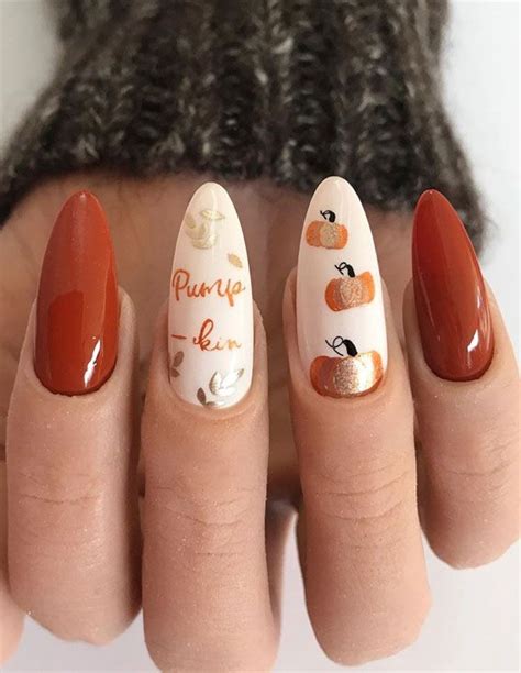 Mismatched Nails Fall Nails Mismatched Fall Nail Art Fallnails