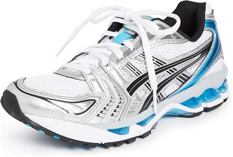 Asics Womens Gel Kayano 14 Shoes 5 Whiteaizuri Blue