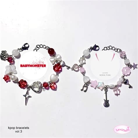 Kpop Bracelets Vol 1 Babymonster Blackpink Aespa Ive Aesthetic Bead