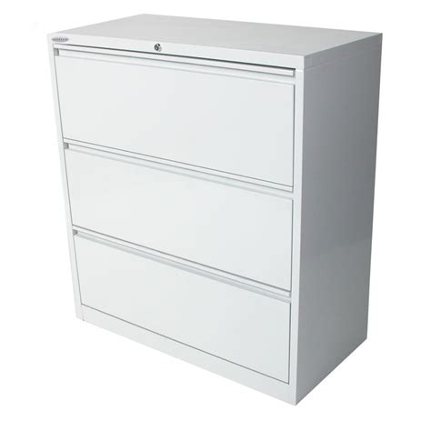 Steelco Lateral Filing Cabinet 3 Drawer Lockable 1015h X 915w X 463dmm