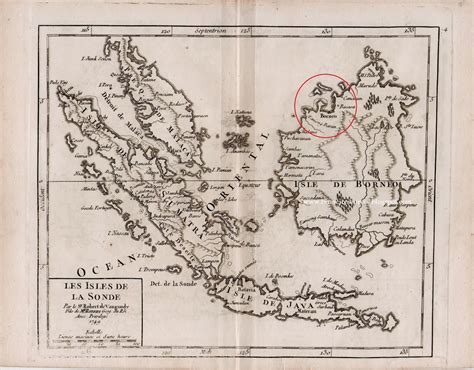 Map Of Brunei 1749