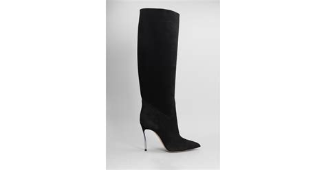 Casadei Blade High Heels Boots In Black Lyst