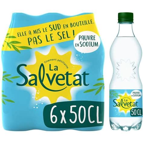 Salvetat Eau Min Rale Naturelle Gazeuse X Cl Cdiscount Au