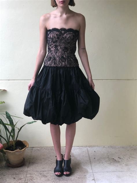 Vintage S Dress Nude Illusion C Randall Brooks Etsy