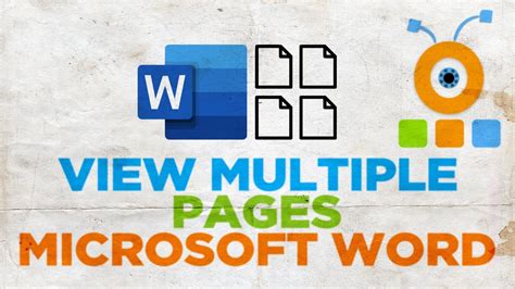 How To View Multiple Pages In Word Youtube