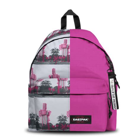 Re Built Recycled Padded Pak R Dream City Pink Backpack Eastpak