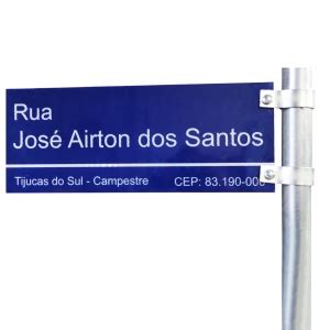 Placa De Rua Logradouro Personalizada