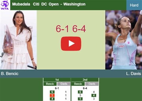 Inexorable Belinda Bencic Too Good For Davis In The Nd Round To Set Up