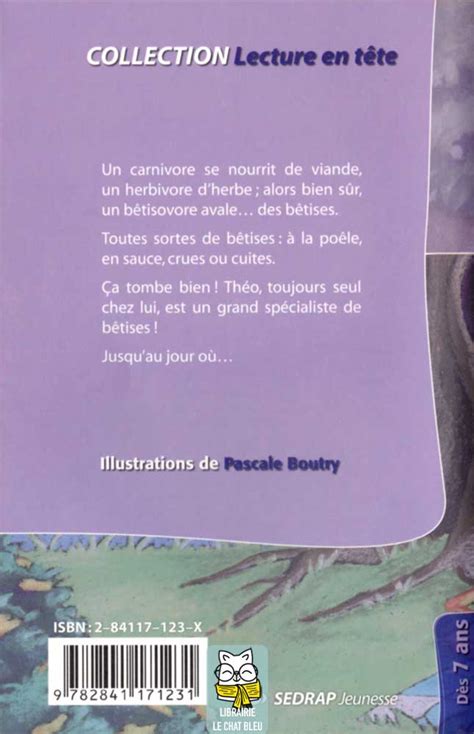 Le bêtisovore Régis Delpeuch Livre Sedrap Jeunesse