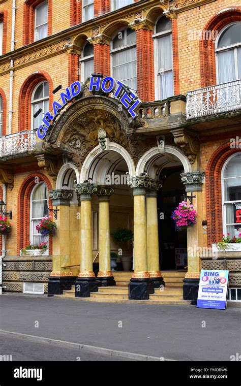 The Grand Hotel Scarborough North Yorkshire Moors England Uk Stock