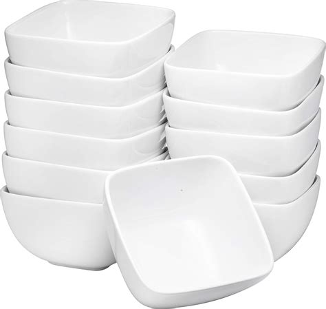 Bruntmor Large Ceramic Square Bowls 26 Oz Durable Non Toxic Ceramic