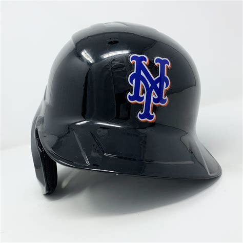 Taijuan Walker 99 Game Used Black Batting Helmet Mets Vs Reds 9