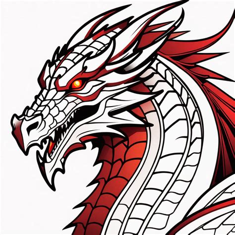 White and Red Dragon by AIER1 on DeviantArt