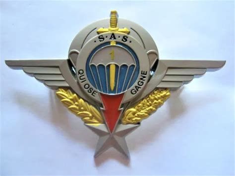 BREVET PARACHUTISTE TROUPES DE MARINE DU 1 RPIMa SAS TRANSLUCIDE