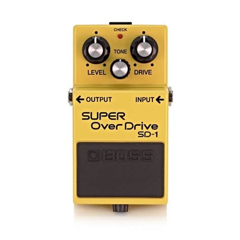 Boss SD-1 Super Overdrive Pedal with Power Supply at Gear4music