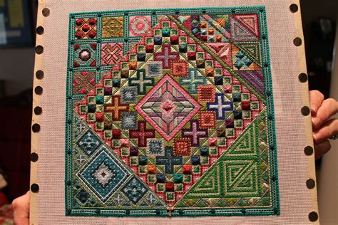 I Loved Stitching This Geometric Design Needlepoint My Passion