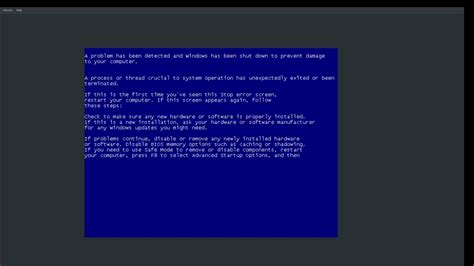 Bsod Exe But On Windows Xp Youtube