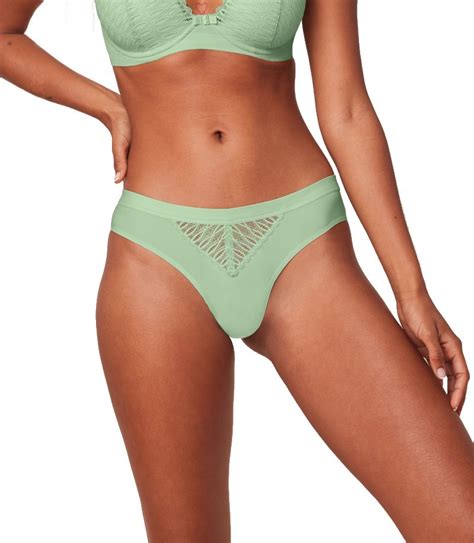 Triumph Majtki Damskie Aura Spotlight T Brazilian Pistacjowy Majtki