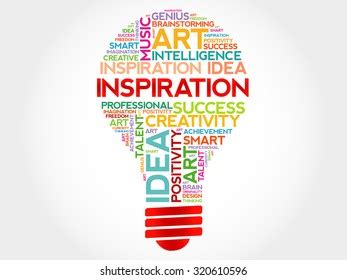 Inspiration Bulb Word Cloud Concept Stock Vector (Royalty Free ... 
