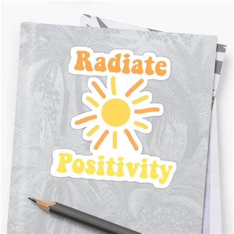 Radiate Positivity Sticker