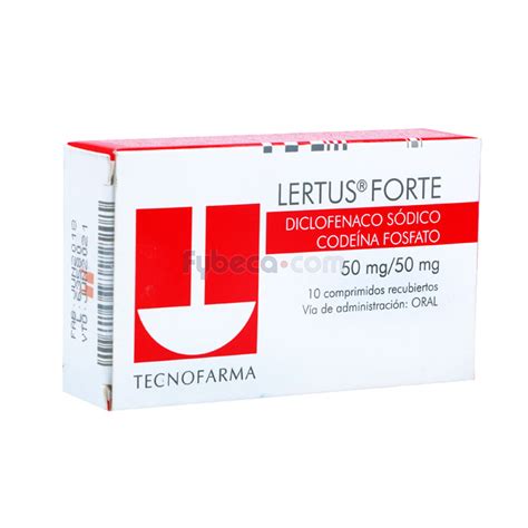 Lertus Tecnofarma Forte 50 Mg 50 Mg Unidad Fybeca