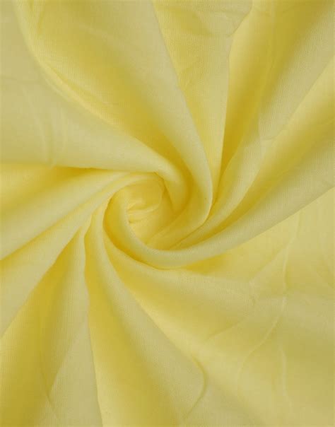 Yellow Color Plain Cotton Cambric Dress Material Fabric - Charu Creation