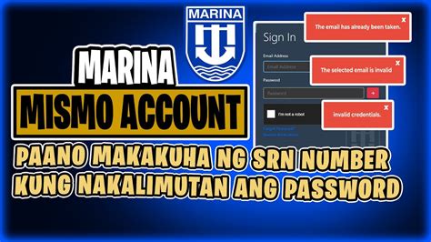 Mismo Account Paano Makakuha Ng Srn Number Kung Nakalimutan Ang