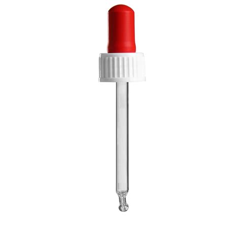 X Glas Pipette Pl Mm Weiss Rot Mit Standard Schraubverschluss