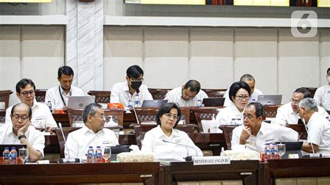 Bersama Dpr Sri Mulyani Bahas Anggaran Kemenkeu Foto Liputan