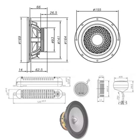 Alto Falante Kit 2 Vias 6 Polegadas Bravox CS60D 200W Rms Equipados