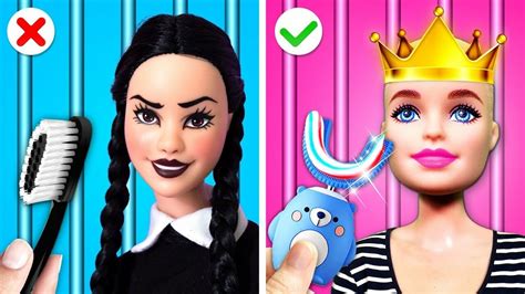 MẸ GIÀU vs MẸ NGHÈO Trong Tù Barbie Vs Wednesday Mẹo Nuôi Dạy Con