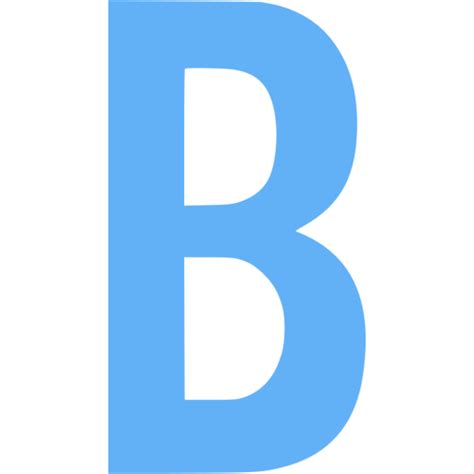 Blue Letter B