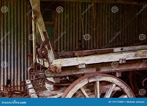 Vintage Horse Drawn Wagon Stock Photo Image Of Queensland 172172484