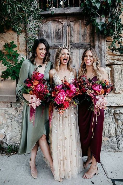 30 + Mismatched Bridesmaid Dresses Ideas for 2022 - Page 2 of 2