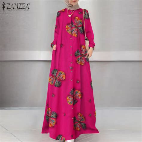 3 Days Delivery MOMONACO ZANZEA Muslimah Women Muslim Islamic Long