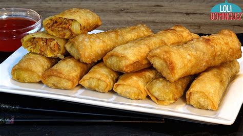 ROLLITOS DE PRIMAVERA CON MASA CASERA FÁCIL Loli Domínguez Recetas