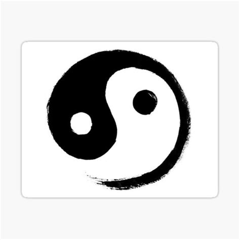 Ying Yang Sticker For Sale By Douglas R32 Redbubble