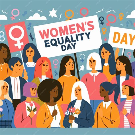 Premium Vector Womens Equality Day August 26 Background Social Media