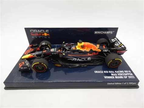 RED BULL RACING RB18 Max Verstappen 1 Winner Miami GP 2022 Minichamps