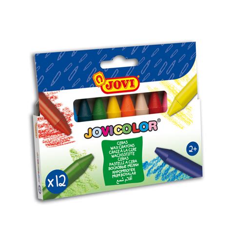 JOVI 12 MAXI CRAYONS À LA CIRE COLORIS ASSORTIS K750056 Galerie 64