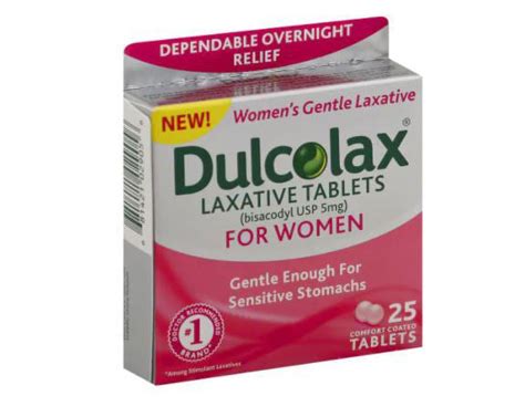 Dulcolax Gentle Stimulant Laxative Comfort Coated Tablets For Women 25