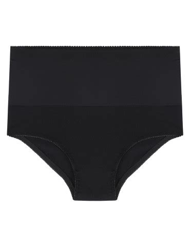 Majtki damskie maxi bikini z wysokim stanem modelujące 3 pak CZARNY sklep Moraj